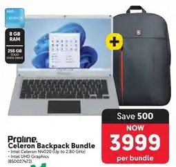 Proline Celeron Backpack Bundle