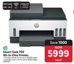 Makro HP Smart Tank 750 All-in-One Printer offer