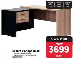 Makro Sahara L-Shape Desk offer