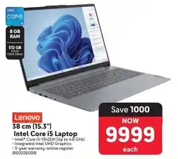 Makro Lenovo 38cm 15.3" Intel Core i5 Laptop offer