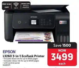 Makro EPSON L3260 3-in-1 EcoTank Printer offer