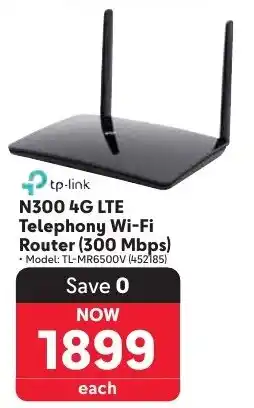 Makro Tp-link N300 4G LTE Telephony Wi-Fi Router 300 Mbps offer