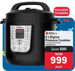 Makro Milex Digital Pressure Cookder offer