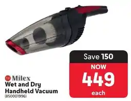 Makro Milex Wet and Dry Handheld Vacuum offer