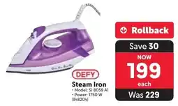 Makro DEFY Steam Iron offer