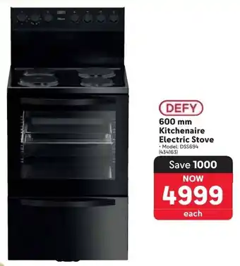 Makro DEFY Kitchenaire Electric Stove offer