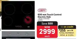 Makro DEFY Touch Control Electric Hob offer