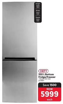 Makro DEFY Bottom Fridge/ Freezer offer