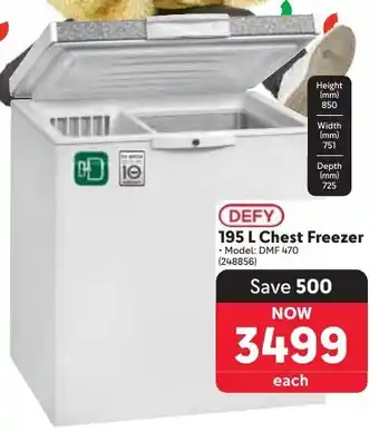 Makro DEFY Chest Freezer offer