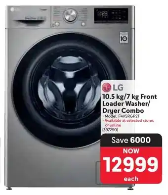 Makro LG Front Loader Washer/ Dryer Combo offer