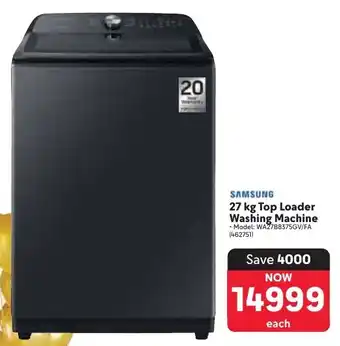 Makro SAMSUNG Top Loader Washing Machine offer