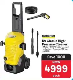 Makro KARCHER K4 Classic High-Pressure Cleaner offer