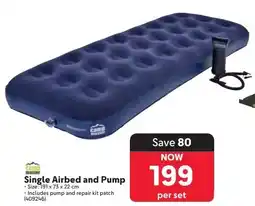 Makro Camp Master Single Airbed and Pump offer