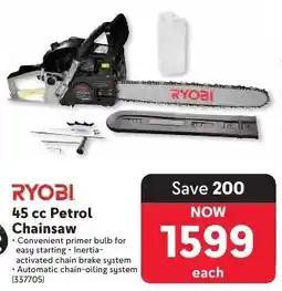 Makro RYOBI 45 cc Petrol Chainsaw offer