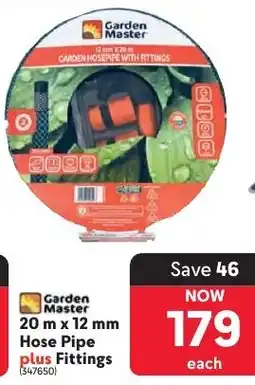 Makro Garden Master Hose Pipe plus Fittings offer