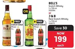 Makro BELL'S Scotch Whisky or J&B Rare Scotch Whisky offer