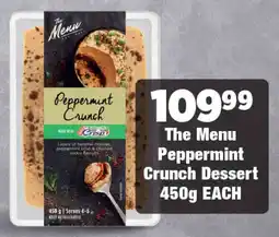 OK Foods The Menu Peppermint Crunch Dessert offer
