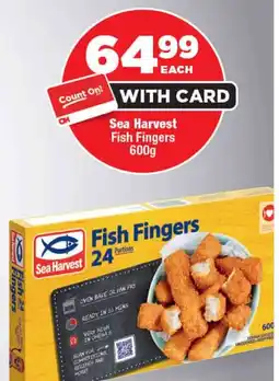 OK Foods Sea Harvest Fish Fingers offer