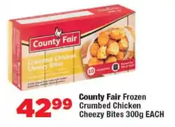 OK Foods County Fair Frozen Crumbed Chicken Cheezy Bites offer