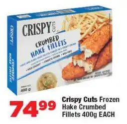 OK Foods Crispy Cuts Frozen Hake Crumbed Fillets offer