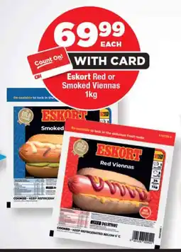 OK Foods Eskort Red or Smoked Viennas offer