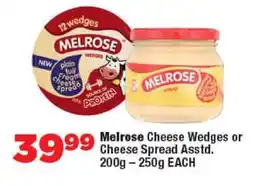 OK Foods Melrose Cheese Wedges or Cheese Spread Asstd. offer