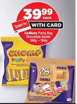 OK Foods Cadbury Party Bag Chocolate Asstd. offer