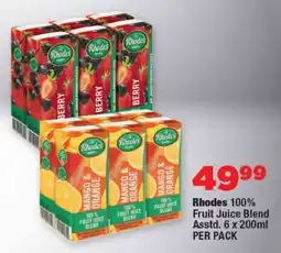OK Foods Rhodes 100% Fruit Juice Blend Asstd. offer