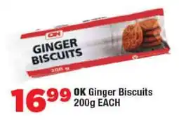 OK Foods OK Ginger Biscuits offer