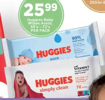 OK Foods Huggies Baby Wipes Asstd. offer