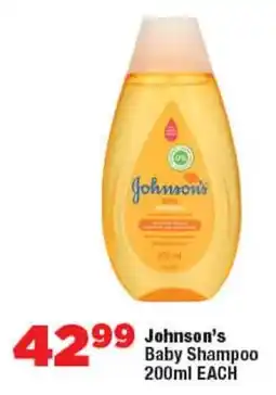 OK Foods Johnson's Baby Shampoo offer
