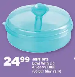 OK Foods Jolly Tots Bowl With Lid & Spoon offer