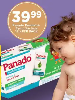 OK Foods Panado Paediatric Syrup Sachets offer