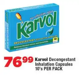 OK Foods Karvol Decongestant Inhalation Capsules offer