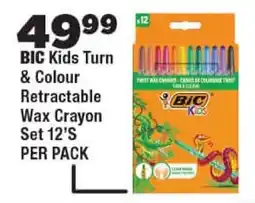 OK Foods BIC Kids Turn & Colour Retractable Wax Crayon Set offer