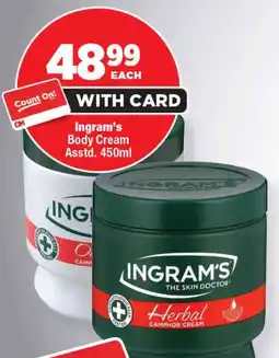 OK Foods Ingram's Body Cream Asstd. offer