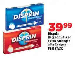 OK Foods Disprin Regular or Extra Strength Tablets offer