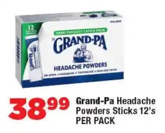 OK Foods Grand-Pa Headache Powders Sticks offer