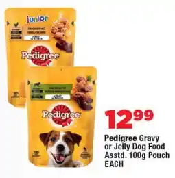 OK Foods Pedigree Gravy or Jelly Dog Food Asstd. Pouch offer