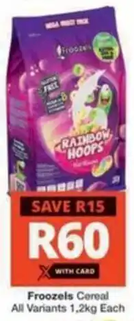 Checkers Froozels Cereal All Variants offer