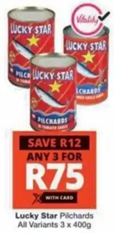 Checkers Lucky Star Pilchards All Variants offer