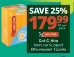 Checkers Cal-C-Vita Immune Support Effervescent Tablets offer