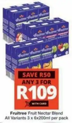 Checkers Fruitree Fruit Nectar Blend All Variants offer
