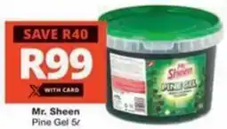 Checkers Mr. Sheen Pine Gel offer