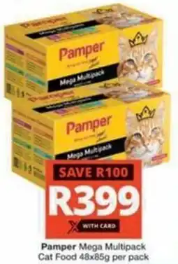 Checkers Pamper Mega Multipack Cat Food offer