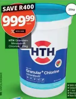Checkers HTH Granular+ Mineralsoft Chlorine offer