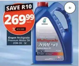 Checkers Engen Multigrade Premium Motor Oil offer