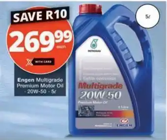 Checkers Engen Multigrade Premium Motor Oil offer