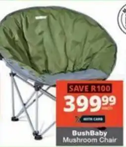Checkers BushBaby Mushroom Chair offer