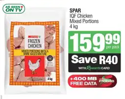 Spar SPAR IQF Chicken Mixed Portions offer